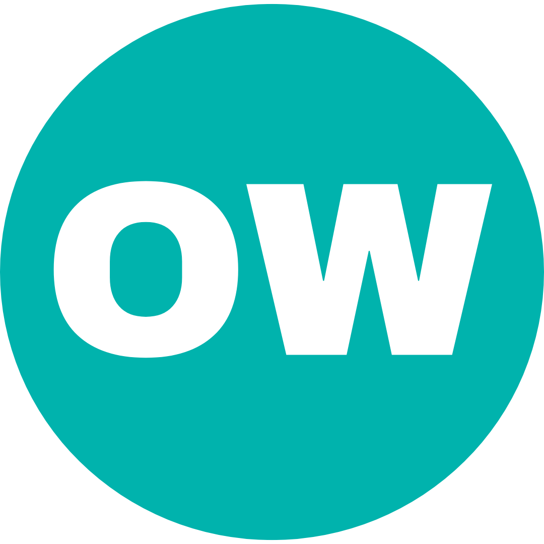 Client testimonial avatar placeholder — initials OW